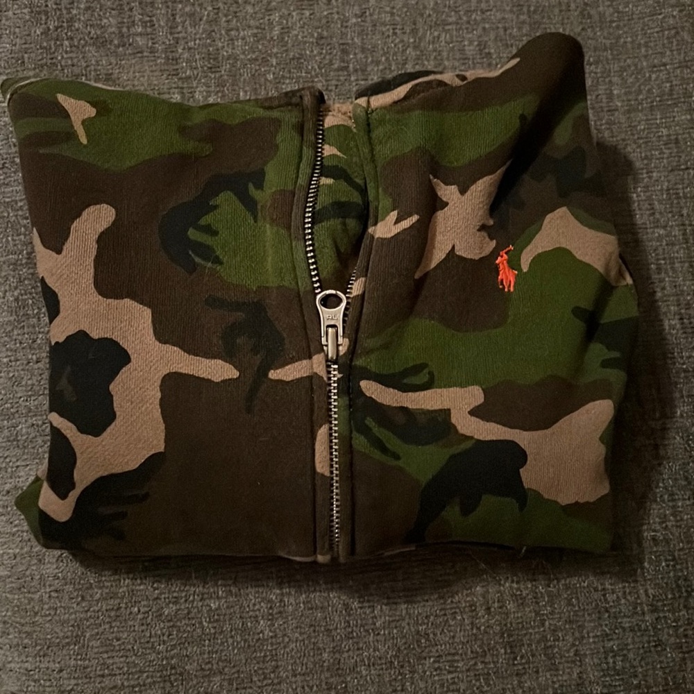 Boys RL camo hoody sweatshirt